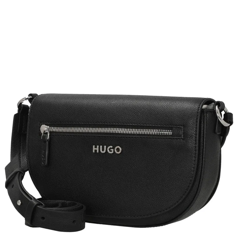 HUGO Women's Chris Saddle R - Bolso bandolera 25 cm (black)