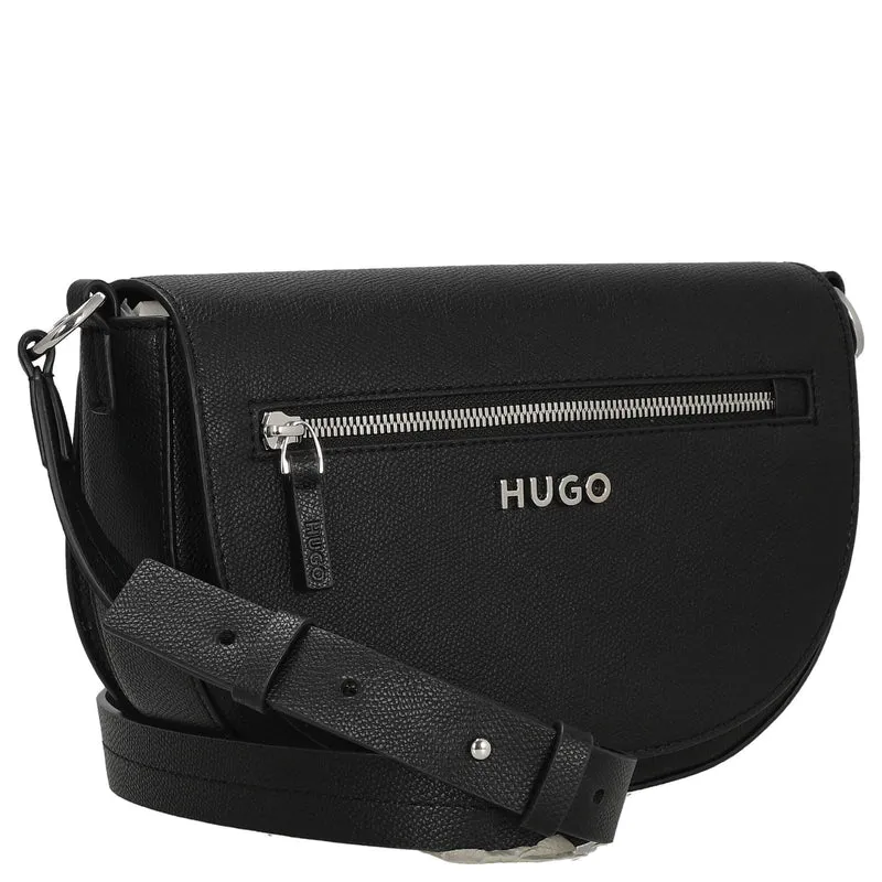 HUGO Women's Chris Saddle R - Bolso bandolera 25 cm (black)