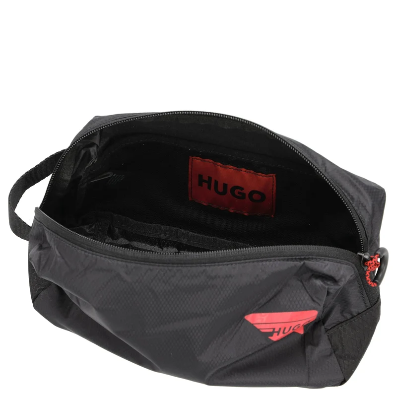 HUGO Tronic M Washbag - Neceser 22 cm (negro)