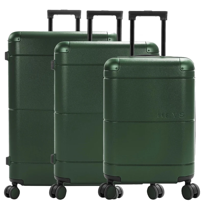 Heys Zen - Set de trolley de 4 ruedas 3 piezas expandible (green)