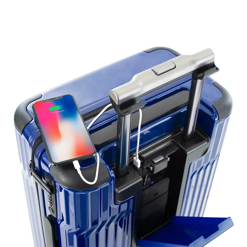 Heys Tekno - Trolley de cabina con 4 ruedas S 15.6" 53 cm USB (blue)
