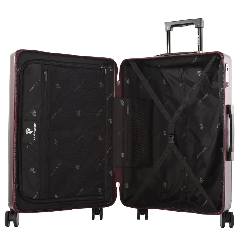 Heys SmartLuggage - Trolley de 4 ruedas M (burgundy)