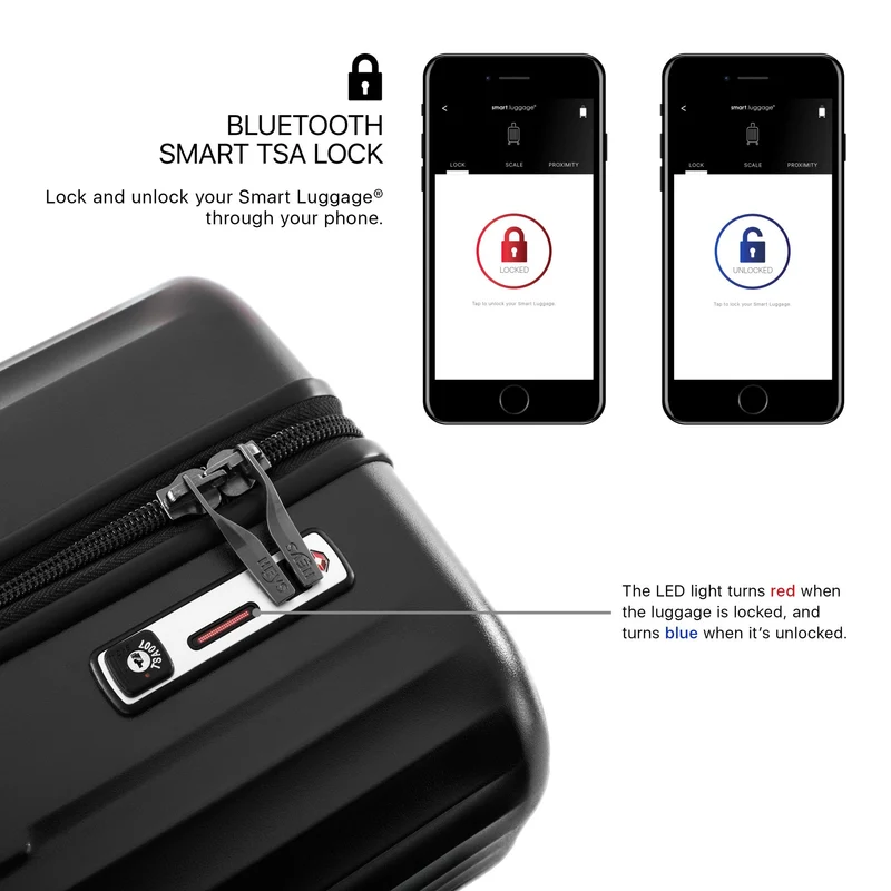 Heys SmartLuggage - Trolley de 4 ruedas M (burgundy)