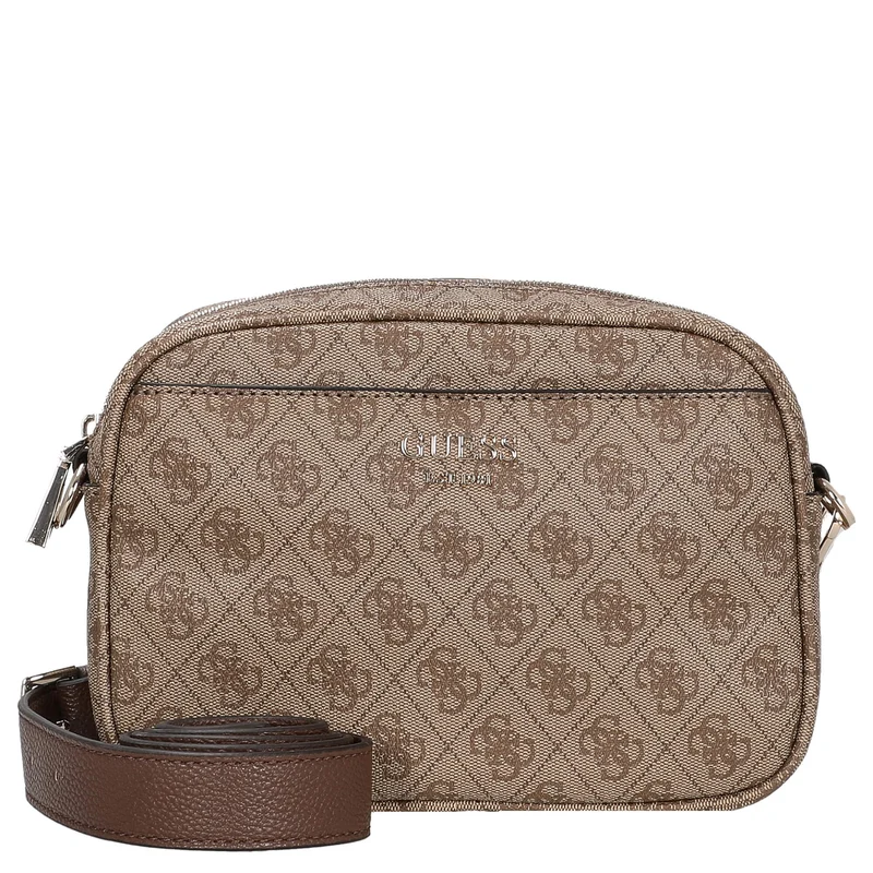 Guess Vikky II - Bolso bandolera 20 cm (latte logo/brown)