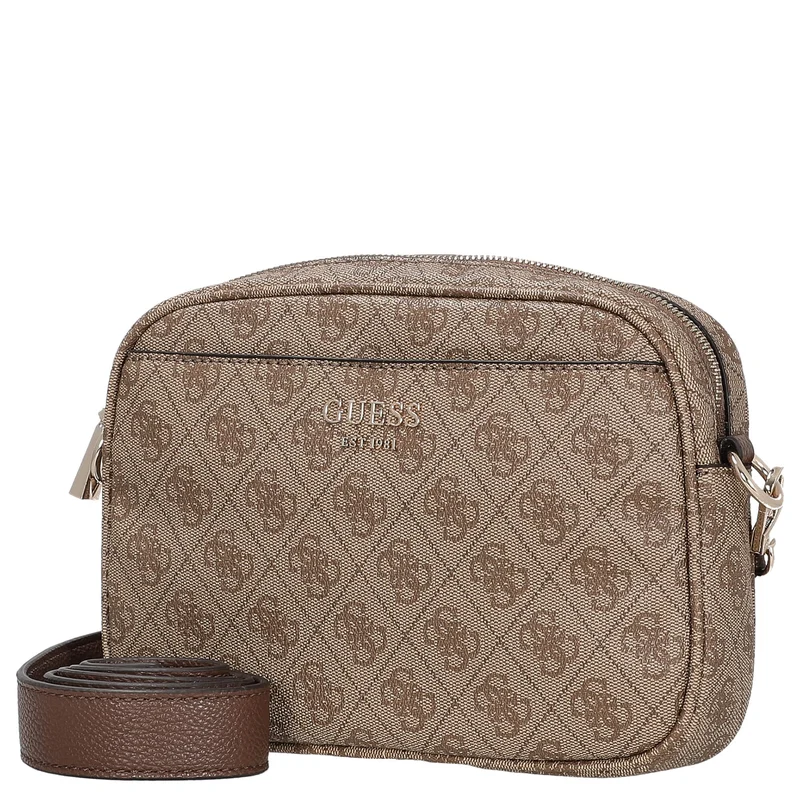 Guess Vikky II - Bolso bandolera 20 cm (latte logo/brown)