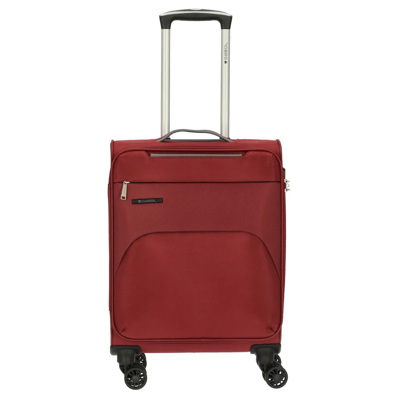 Gabol Zambia - Trolley de cabina con 4 ruedas 55 cm (burgundy)