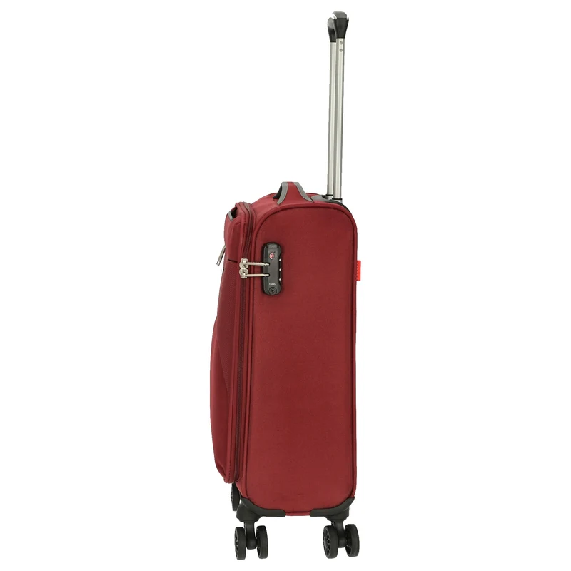 Gabol Zambia - Trolley de cabina con 4 ruedas 55 cm (burgundy)