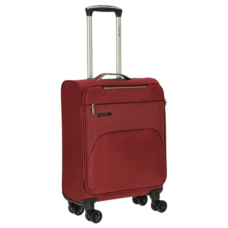 Gabol Zambia - Trolley de cabina con 4 ruedas 55 cm (burgundy)
