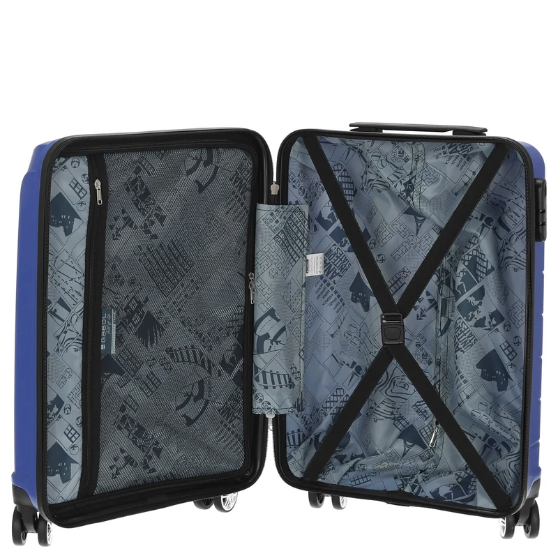 Gabol Midori - Trolley de cabina con 4 ruedas 55 cm (blue)