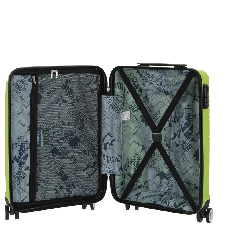 Gabol Midori - Trolley de cabina con 4 ruedas 55 cm (pistachio)