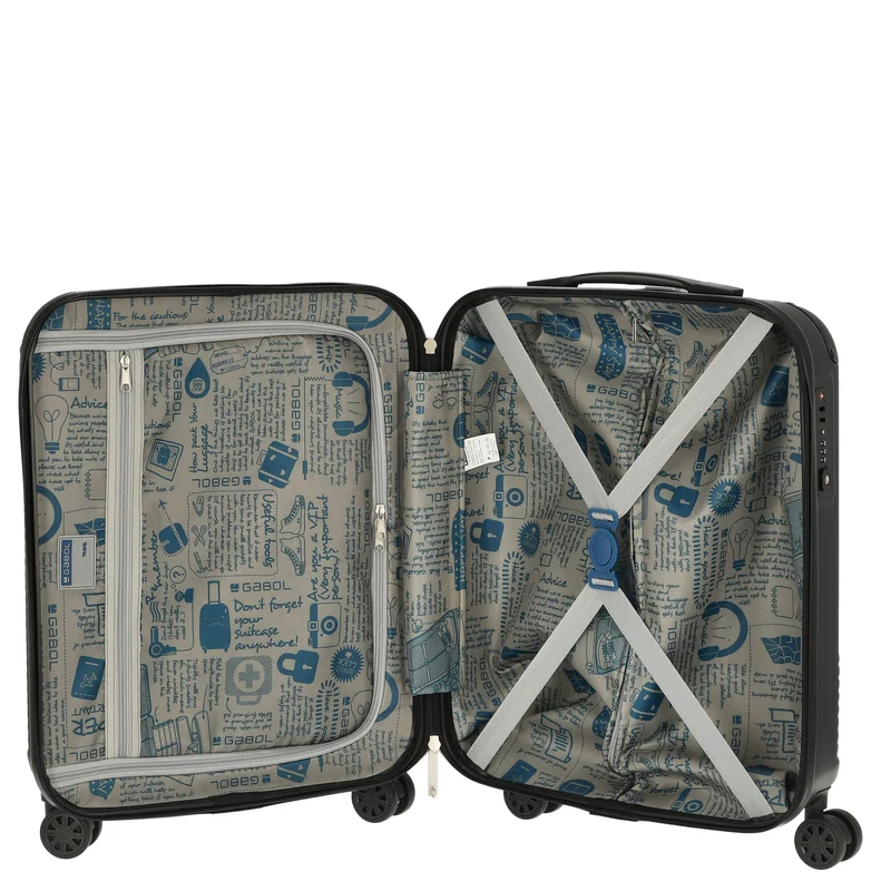 Gabol Balance - Trolley de cabina con 4 ruedas 55 cm (gris)