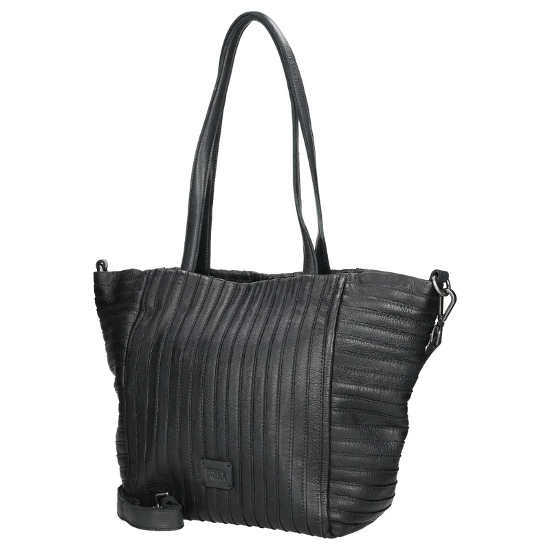 FREDsBRUDER Streifenhörnchen - Shopper 44 cm (negro)