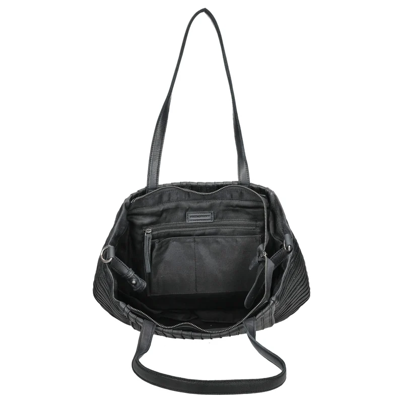 FREDsBRUDER Streifenhörnchen - Shopper 44 cm (negro)