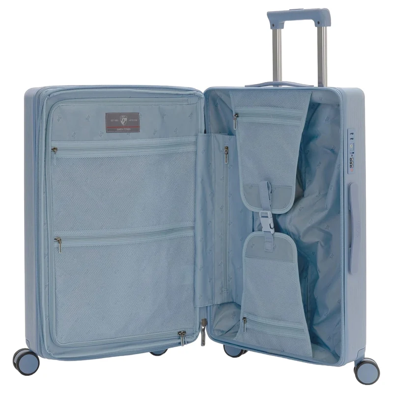 Heys Earth Tones - Trolley de 4 ruedas M 66 cm expandible (glacier grey)