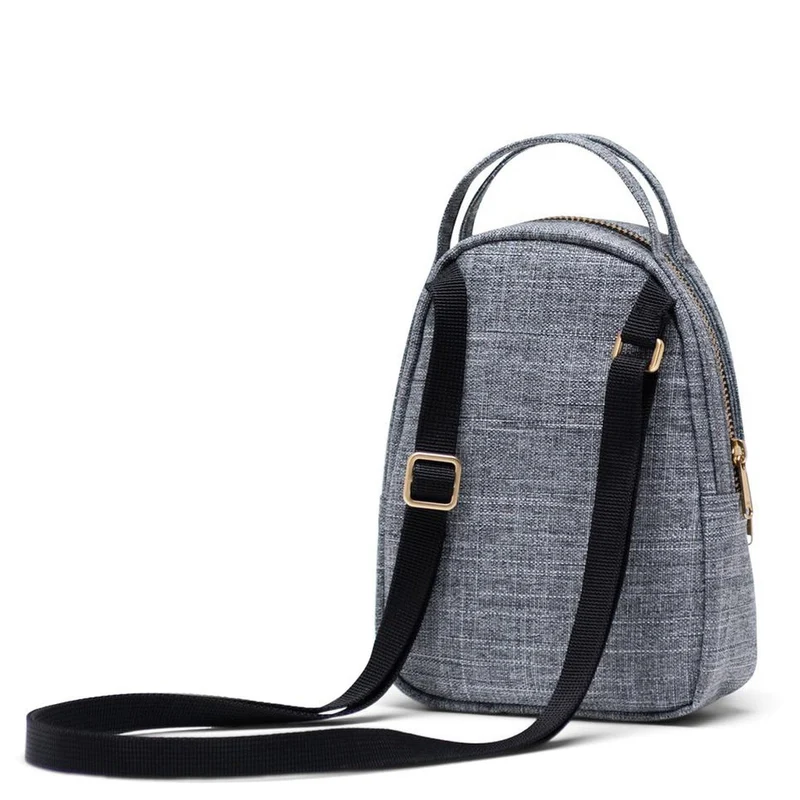 Herschel Nova - Bolso de hombro 10 cm (raven crosshatch)