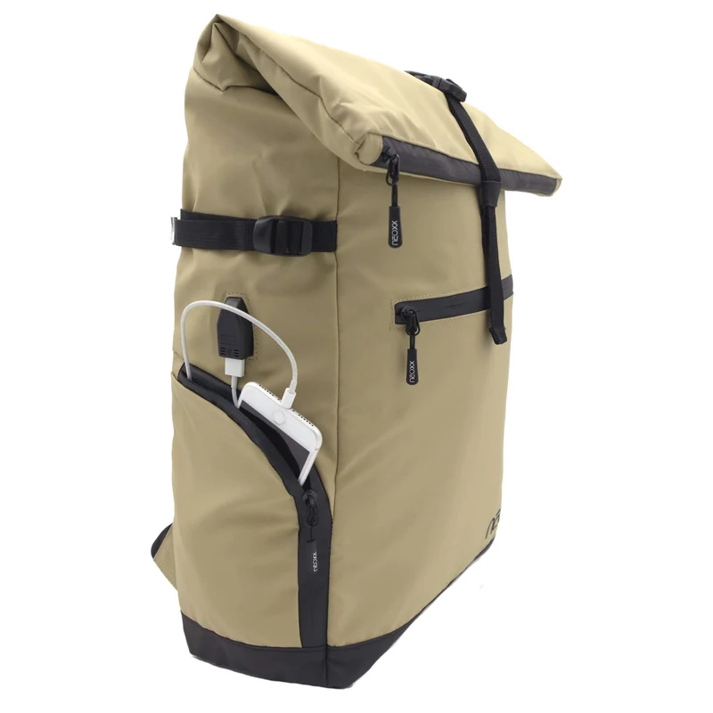 Neoxx VIBE Roll Top - Mochila 15" 45 cm USB (nomadic)