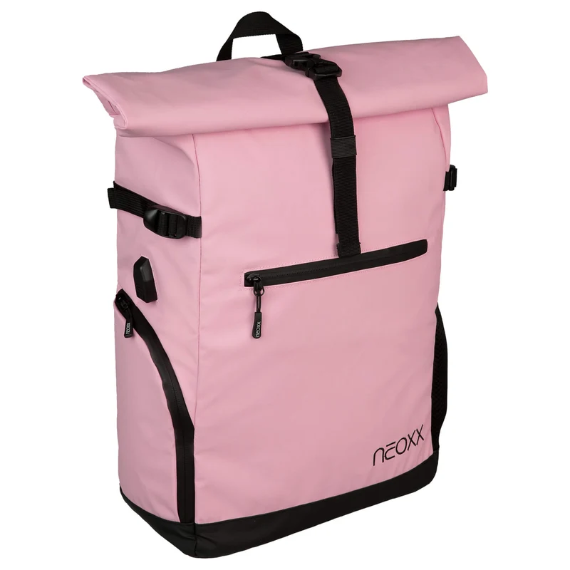Neoxx VIBE Roll Top - Mochila 15" 45 cm USB (candy)