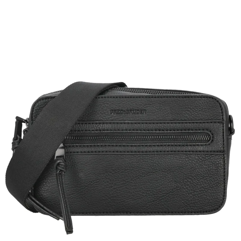 FREDsBRUDER Deep Dark - Bolso bandolera 22 cm (black/black)
