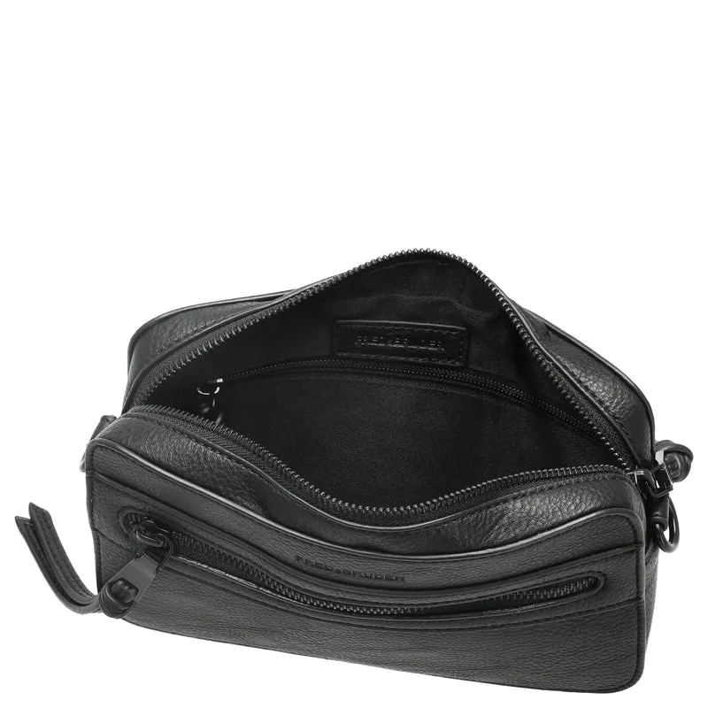 FREDsBRUDER Deep Dark - Bolso bandolera 22 cm (black/black)