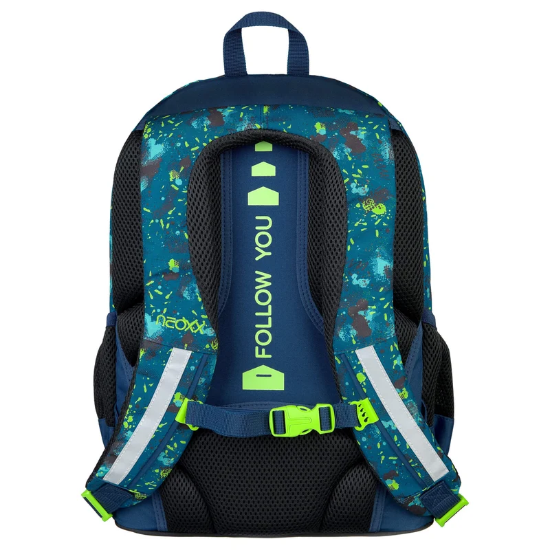 Neoxx FLOW - Mochila escolar 42.5 cm (Petrol extreme)