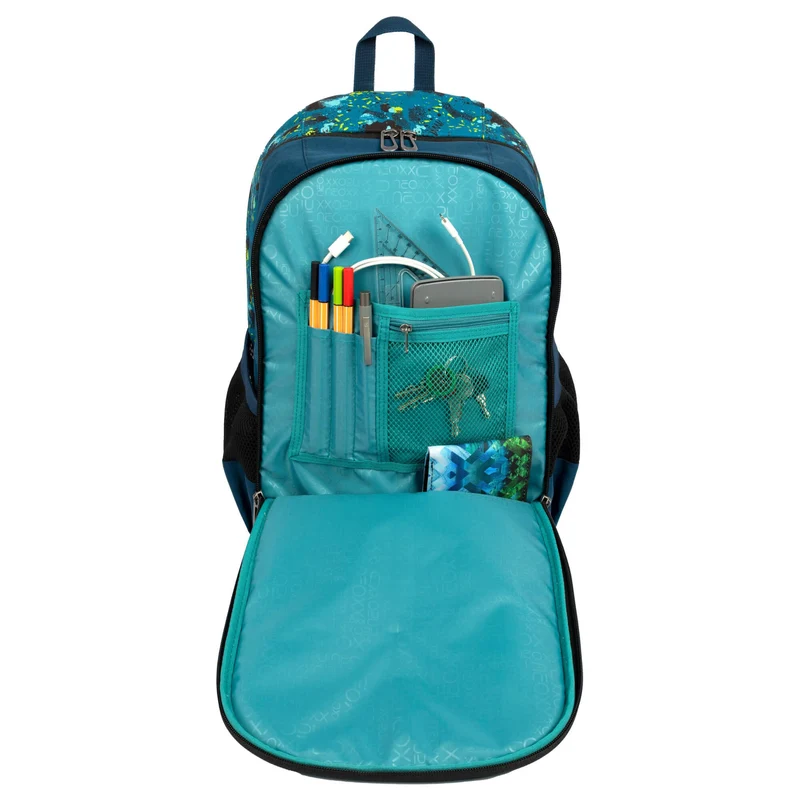 Neoxx FLOW - Mochila escolar 42.5 cm (Petrol extreme)