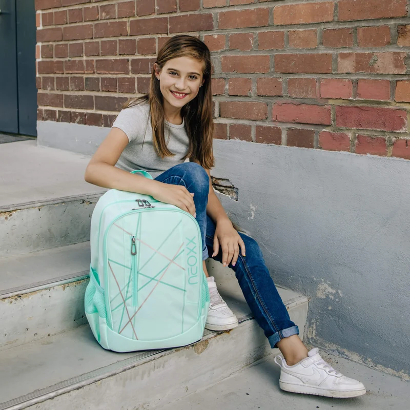 Neoxx FLOW - Mochila escolar 42.5 cm (Mint to be)