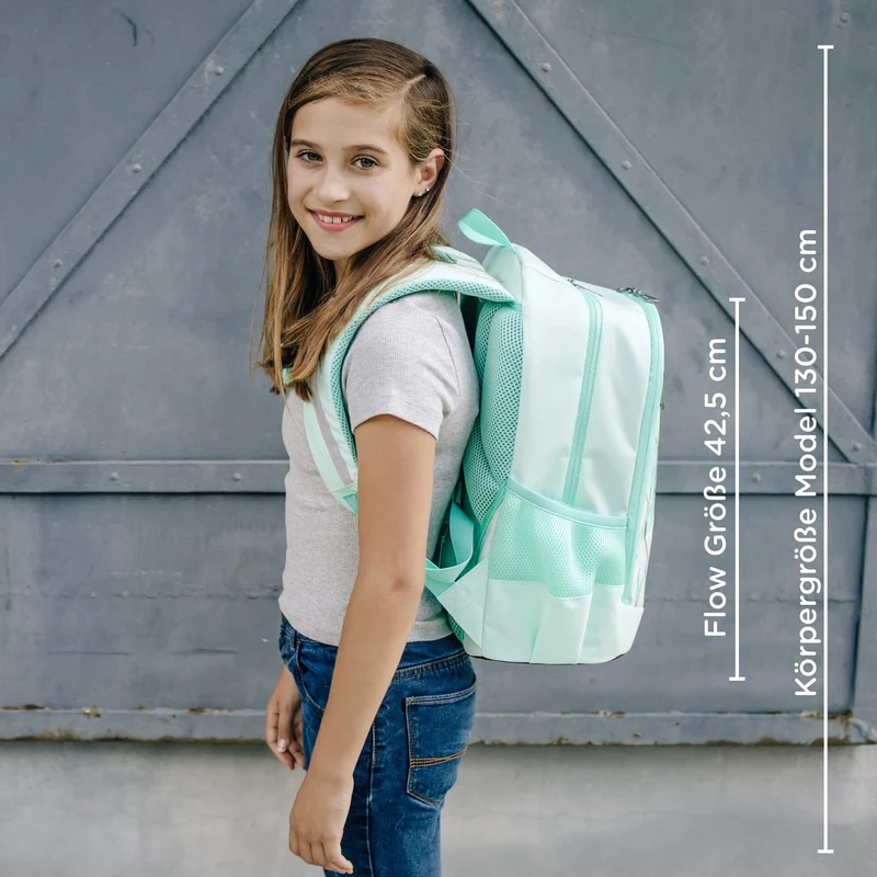 Neoxx FLOW - Mochila escolar 42.5 cm (Mint to be)