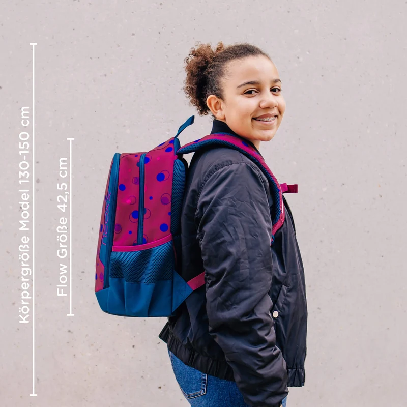 Neoxx FLOW - Mochila escolar 42.5 cm (Bubble me around)