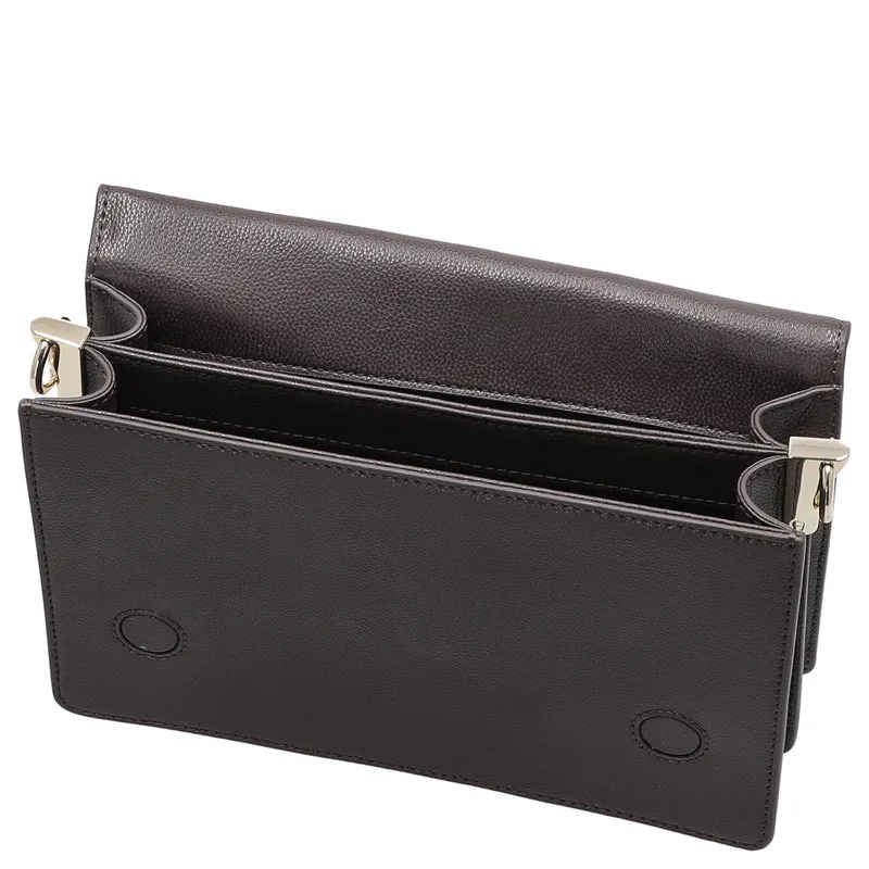 Aigner Livia - Bolso bandolera + Pañuelo 24 cm M (espresso brown)