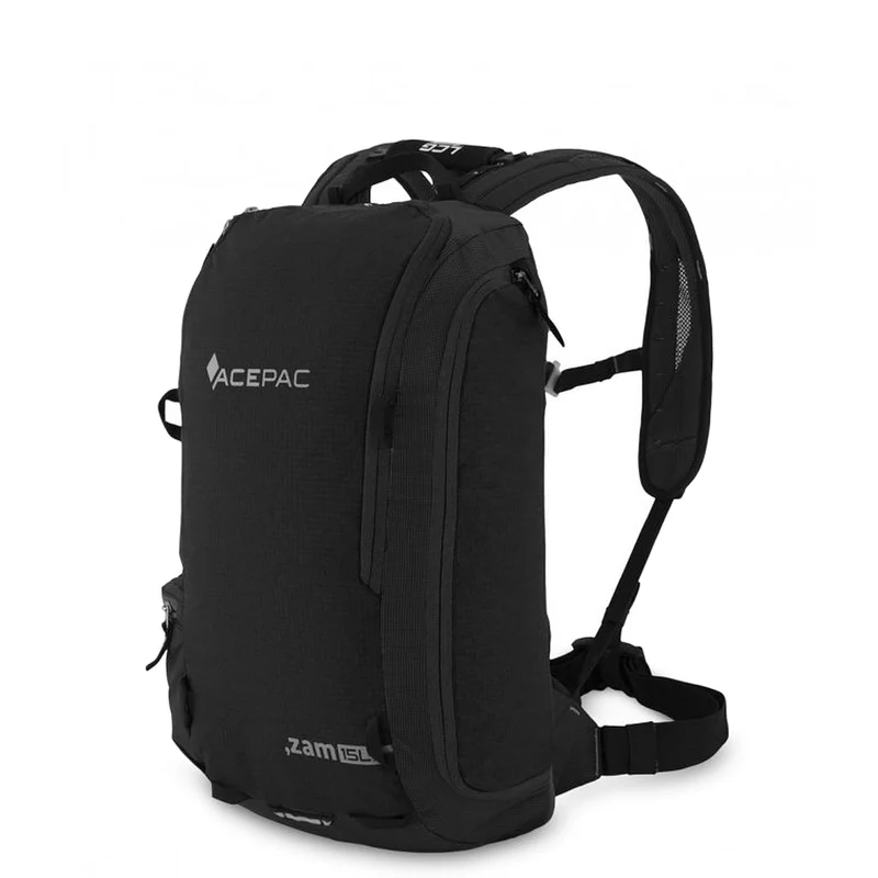 Acepac Zam MKII 15- Mochila de bicicleta expandible 47 cm (black)