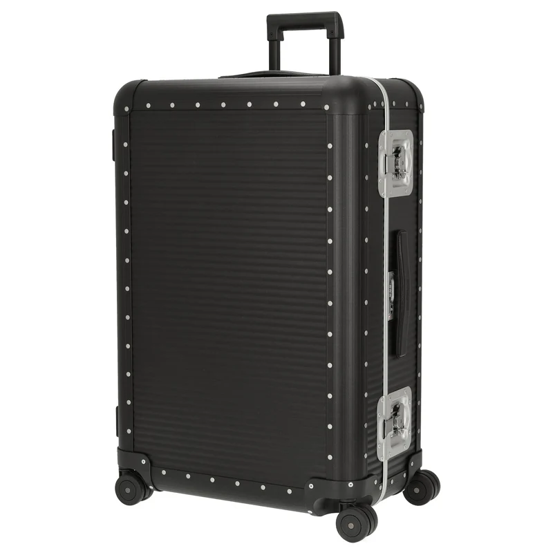 FPM Milano Bank aluminum Spinner 76 - Trolley de 4 ruedas 75 cm (caviar black)