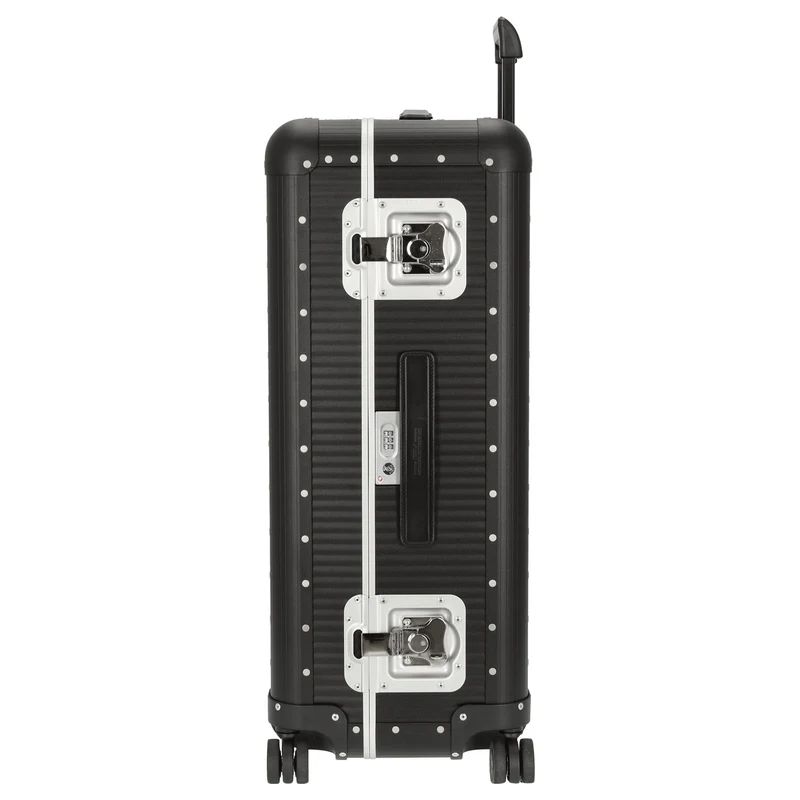 FPM Milano Bank aluminum Spinner 76 - Trolley de 4 ruedas 75 cm (caviar black)