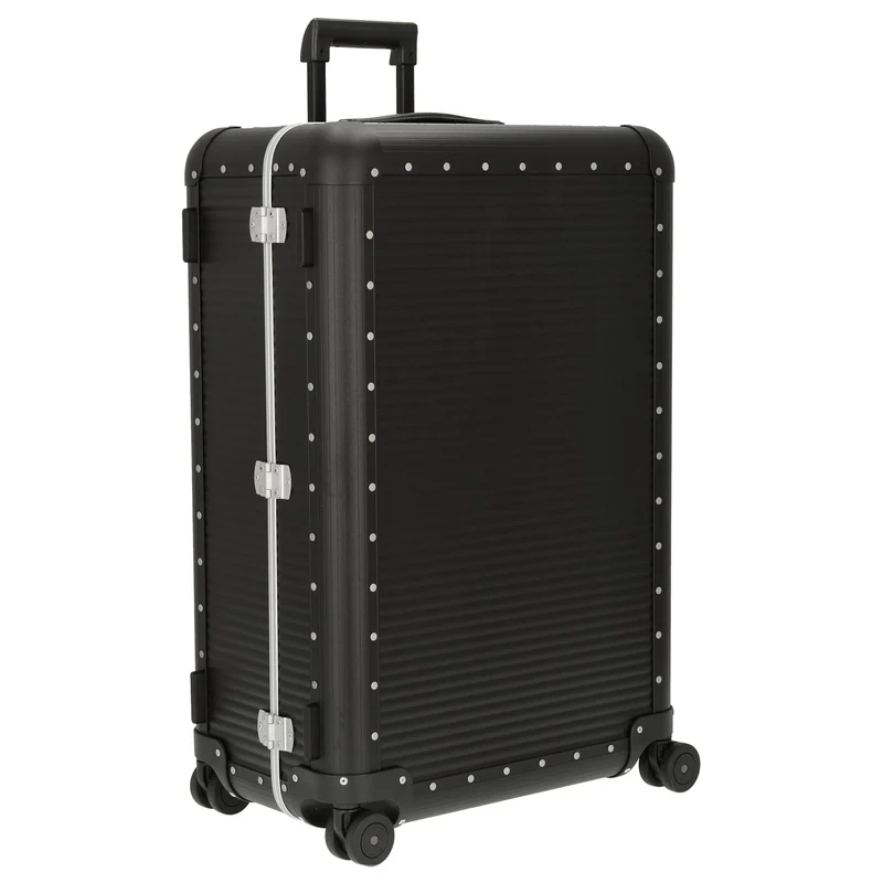 FPM Milano Bank aluminum Spinner 76 - Trolley de 4 ruedas 75 cm (caviar black)