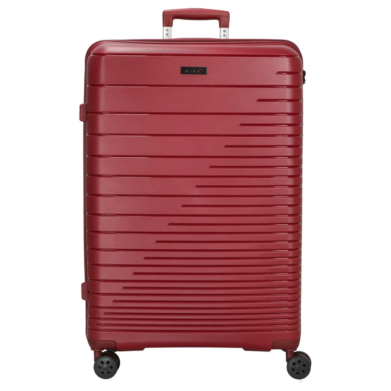 D&N Travel Line 4600 - Conjunto de trolley, 3 piezas (color: rojo vino)