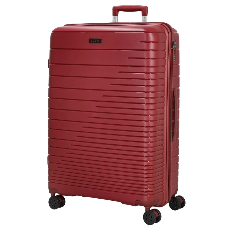 D&N Travel Line 4600 - Conjunto de trolley, 3 piezas (color: rojo vino)