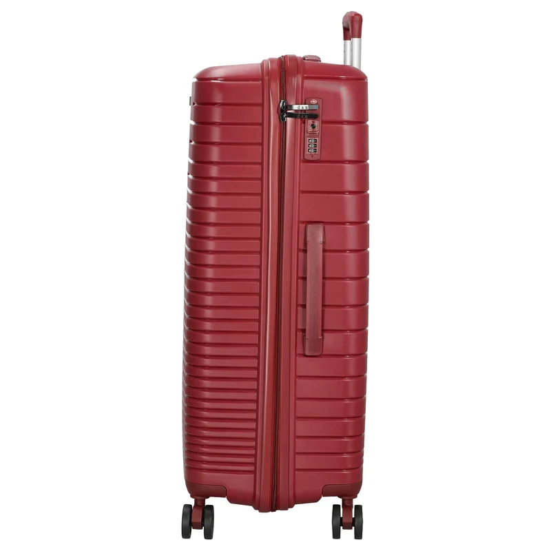 D&N Travel Line 4600 - Conjunto de trolley, 3 piezas (color: rojo vino)