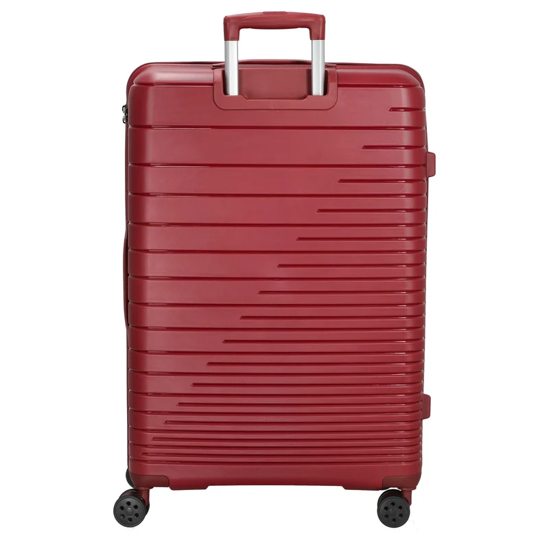 D&N Travel Line 4600 - Conjunto de trolley, 3 piezas (color: rojo vino)