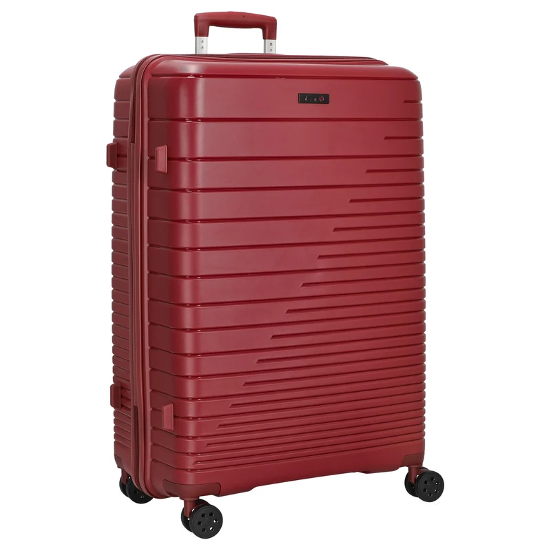 D&N Travel Line 4600 - Conjunto de trolley, 3 piezas (color: rojo vino)
