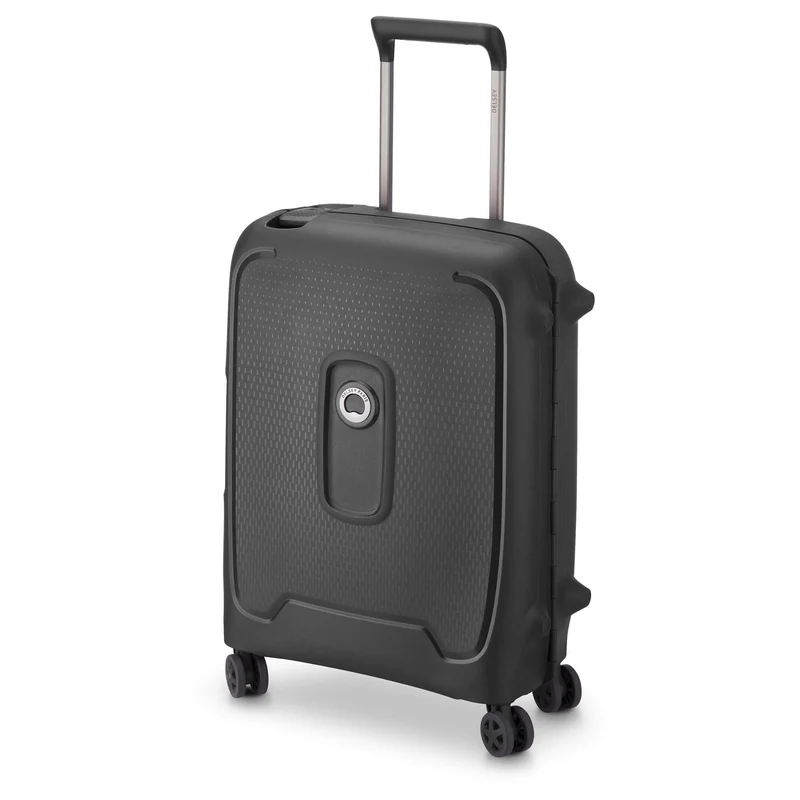 Delsey Paris Moncey Slim Line - Maleta de cabina de 4 ruedas 55 cm (color: negro)