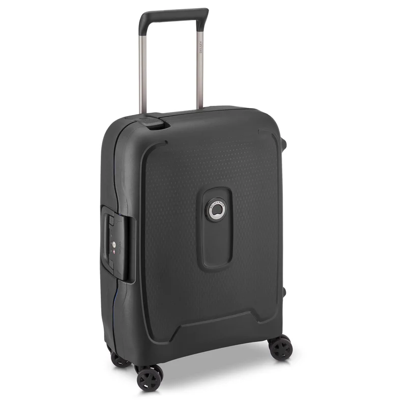 Delsey Paris Moncey Slim Line - Maleta de cabina de 4 ruedas 55 cm (color: negro)
