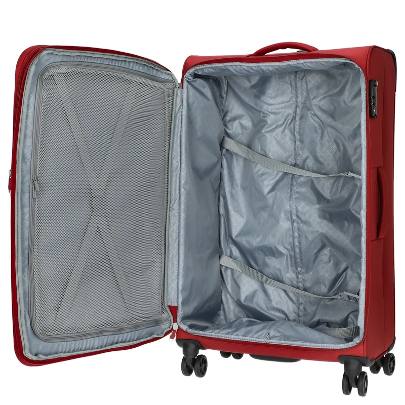 D&N Travel Line 6404 - Trolley de 4 ruedas L 78 cm (bordeaux)