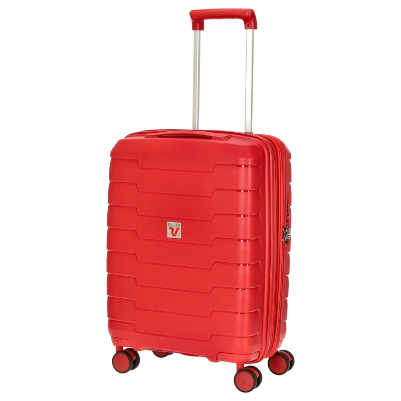 Roncato Skyline - Maleta de cabina 4 ruedas S 55 cm con puerto USB (rojo)