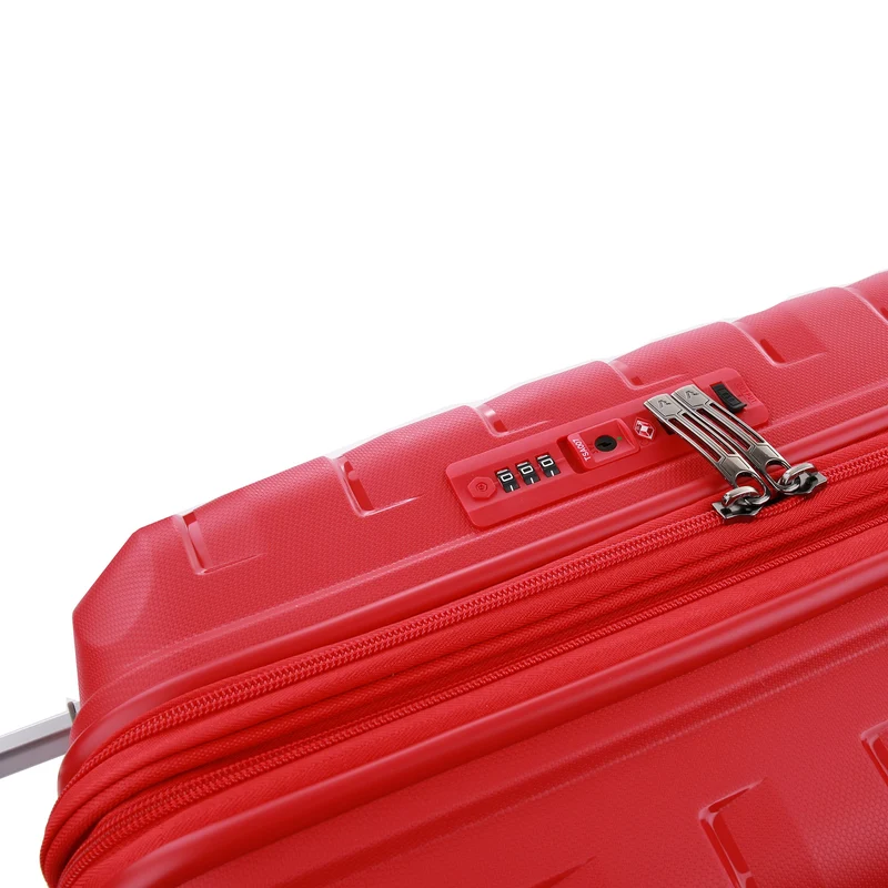 Roncato Skyline - Maleta de cabina 4 ruedas S 55 cm con puerto USB (rojo)