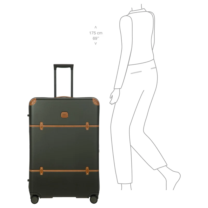 Brics Bellagio - Trolley de 4 ruedas 82 cm expandible (olive)
