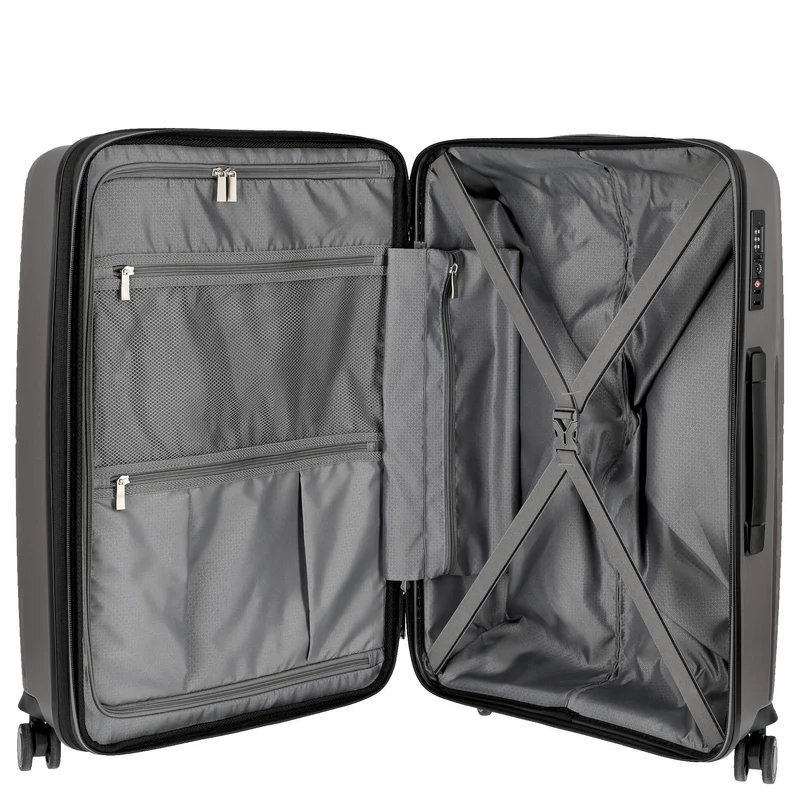 Somko Wave - Trolley de 4 ruedas M 67 cm expandible (anthrazit)