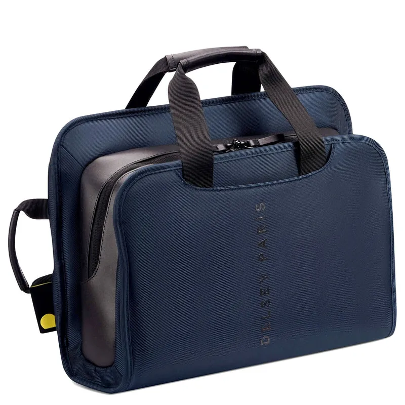 Delsey Paris Arche - Maletín 2en1 15.6" 42 cm RFID (marineblau)