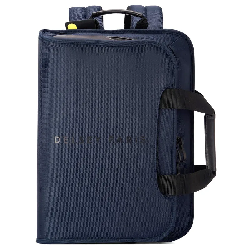 Delsey Paris Arche - Maletín 2en1 15.6" 42 cm RFID (marineblau)