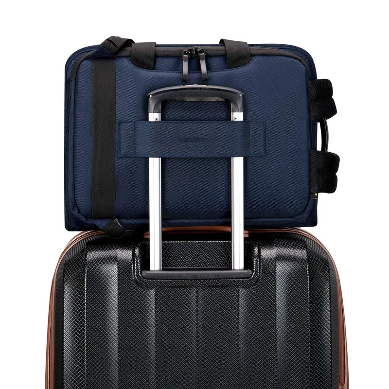 Delsey Paris Arche - Maletín 2en1 15.6" 42 cm RFID (marineblau)