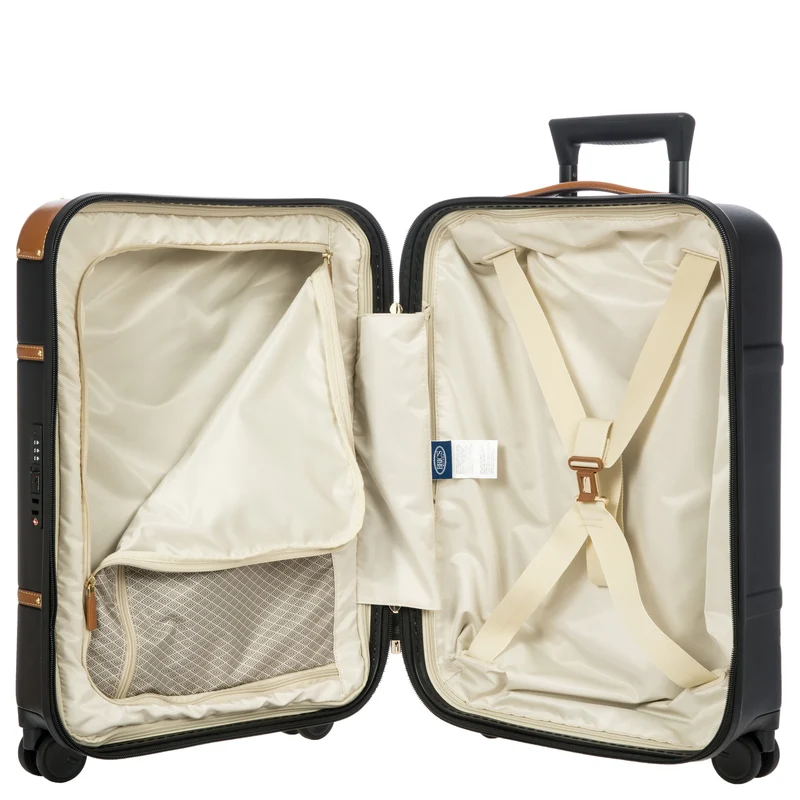 Brics Bellagio - Trolley de cabina con 4 ruedas 55 cm (black/tan)
