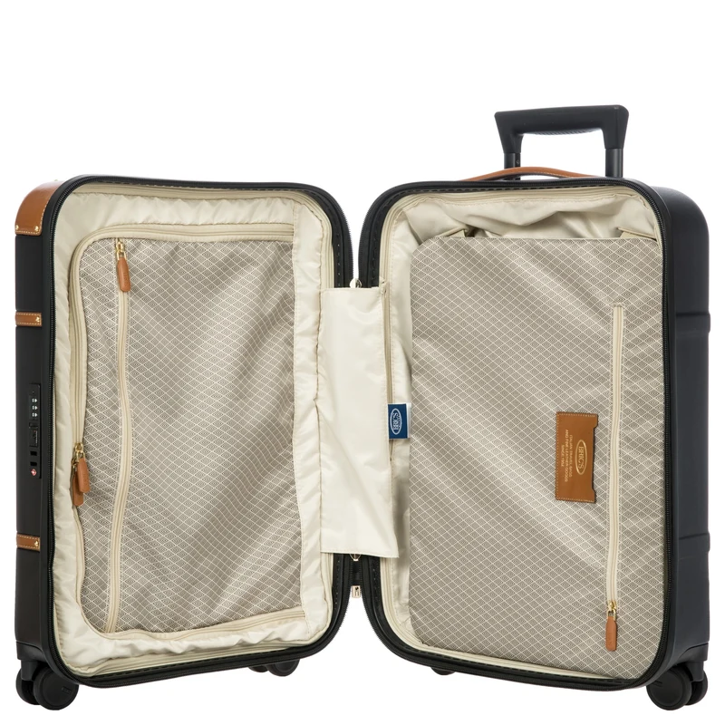 Brics Bellagio - Trolley de cabina con 4 ruedas 55 cm (black/tan)